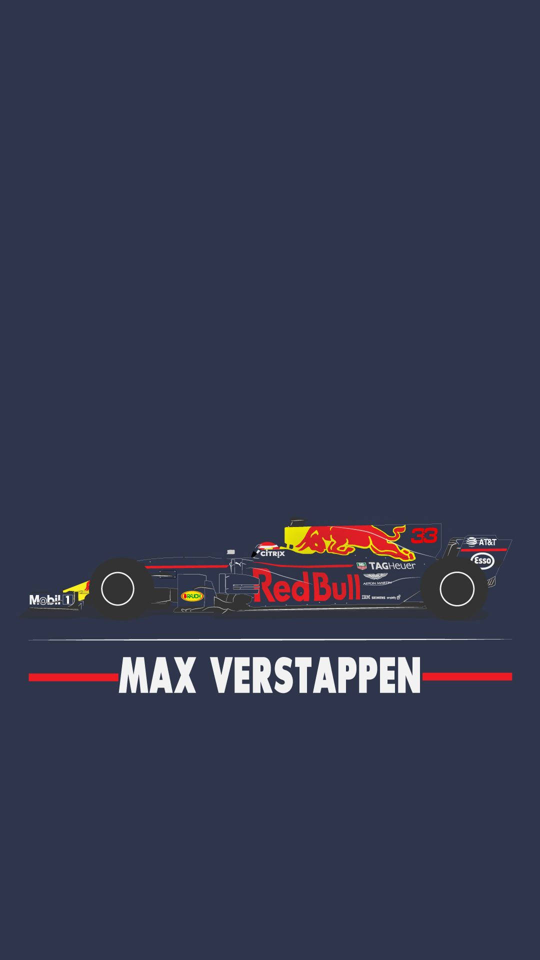 Max Verstappen Red Bull Rb13 Oracle Background