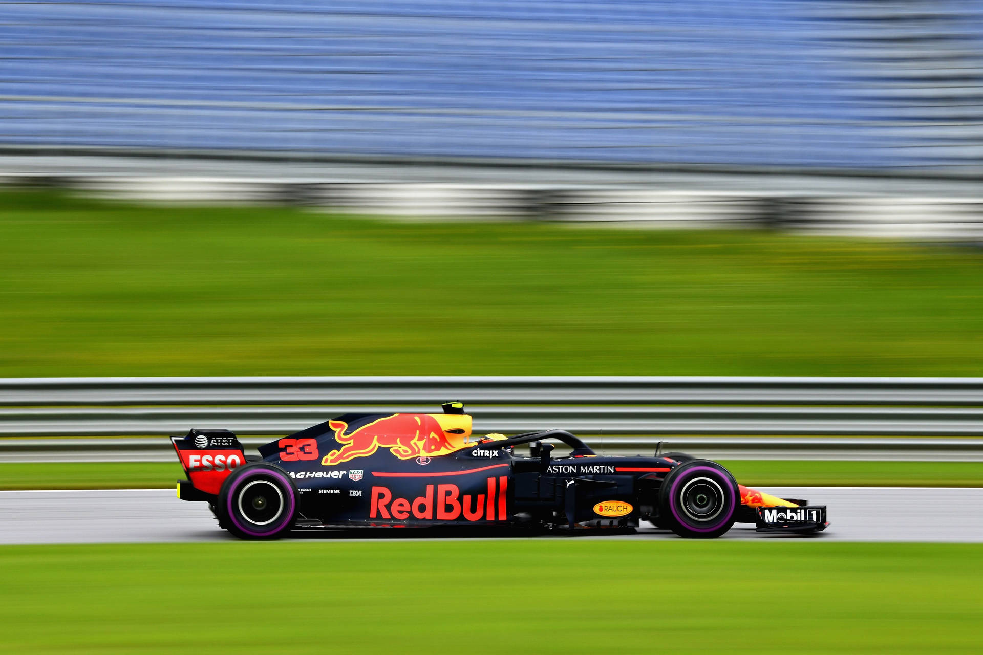 Max Verstappen Red Bull Rb14 Car Background