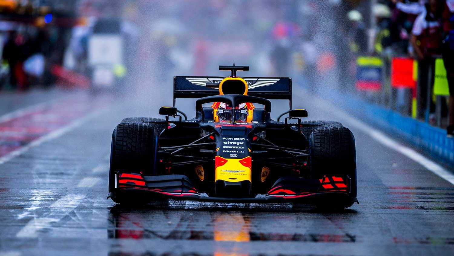 Max Verstappen Winning At German Grand Prix Background