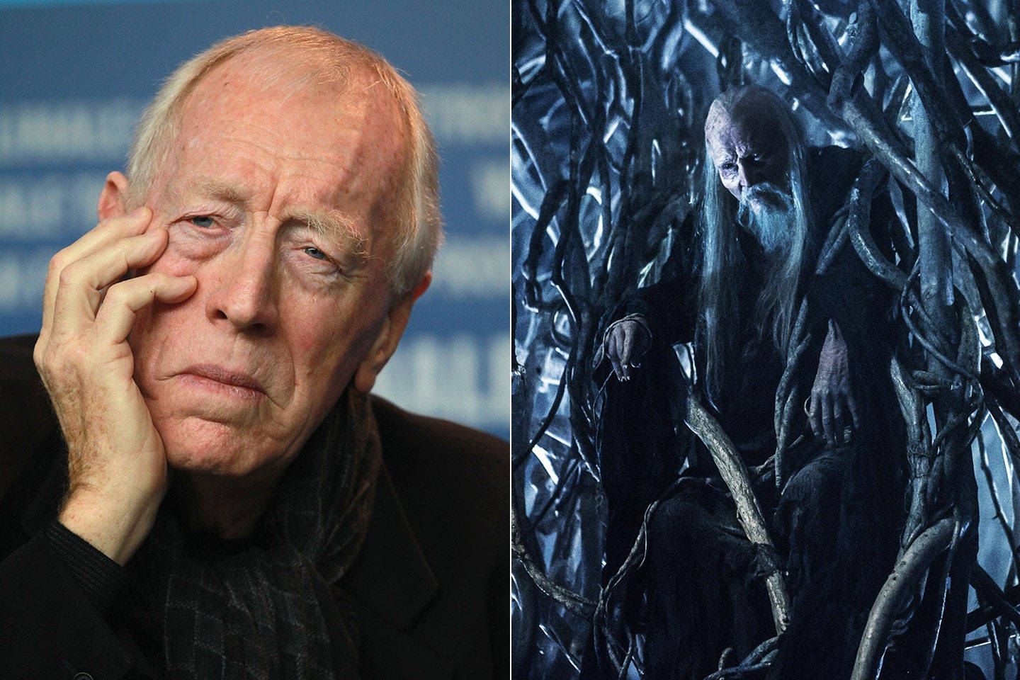 Max Von Sydow And Three-eyed Raven Background