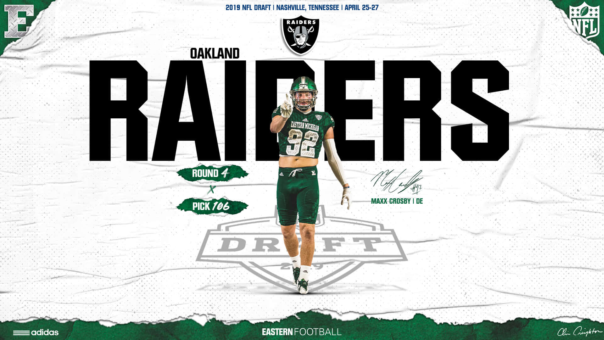 Maxx Crosby Oakland Raiders Defensive End Background