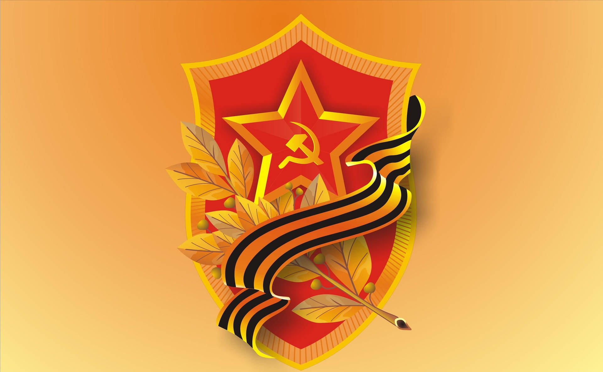 May Communist Victory Symbol Background
