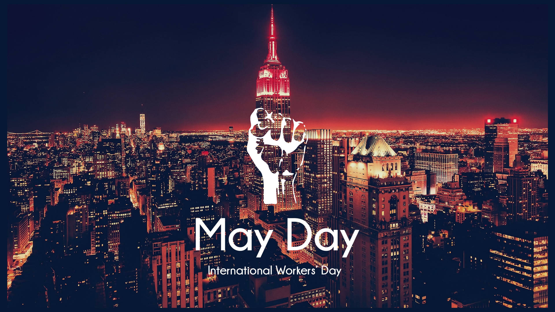 May Day City Art Background