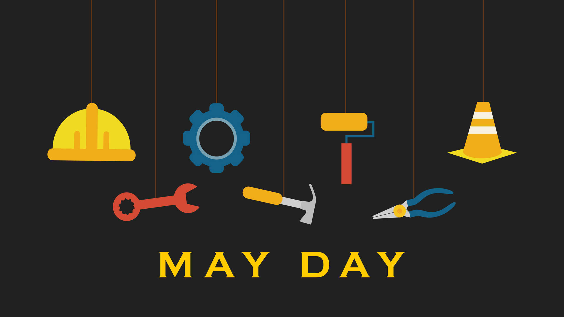 May Day Laborers Tools Background