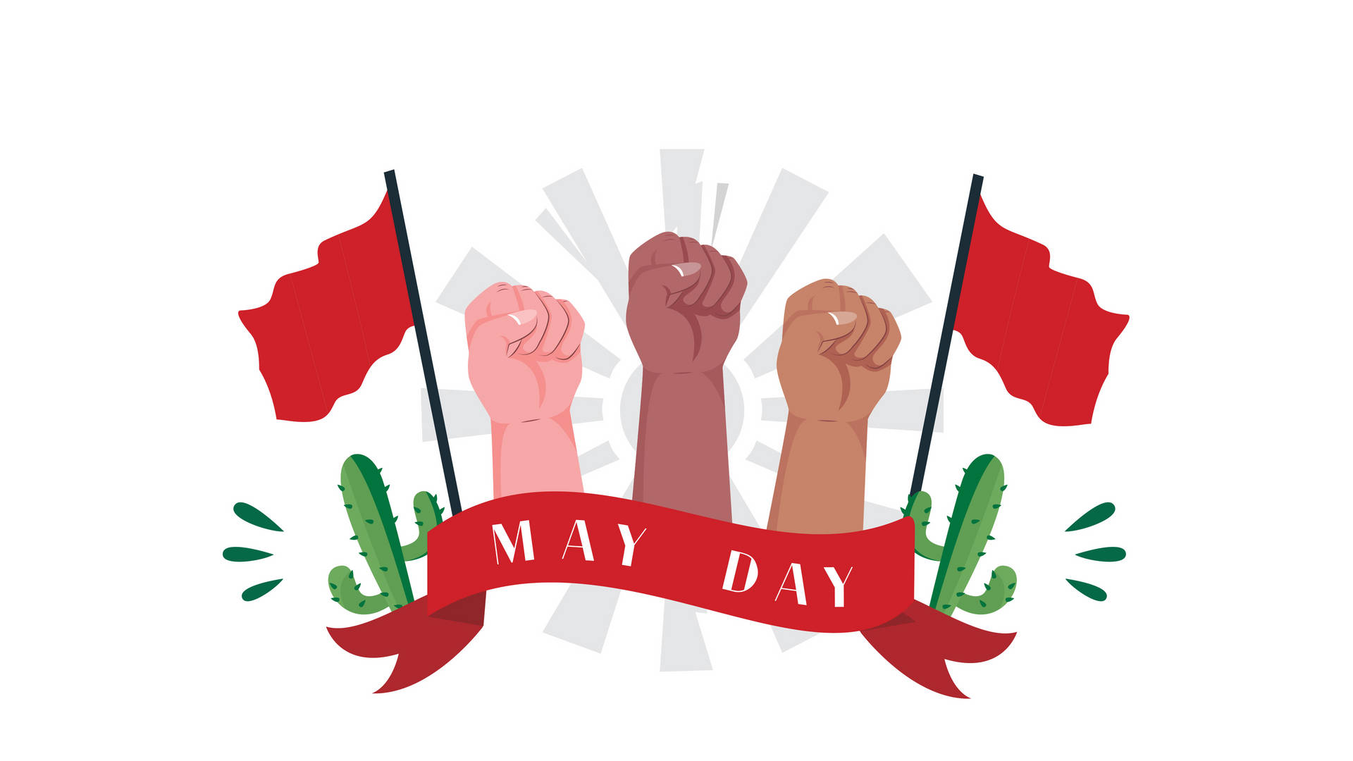 May Day Vector Design