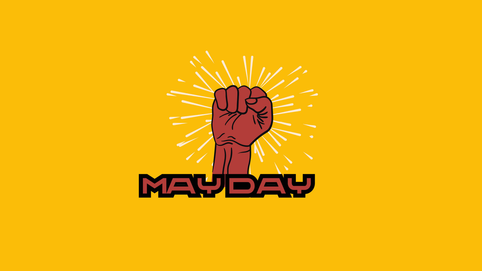 May Day Yellow Background Background