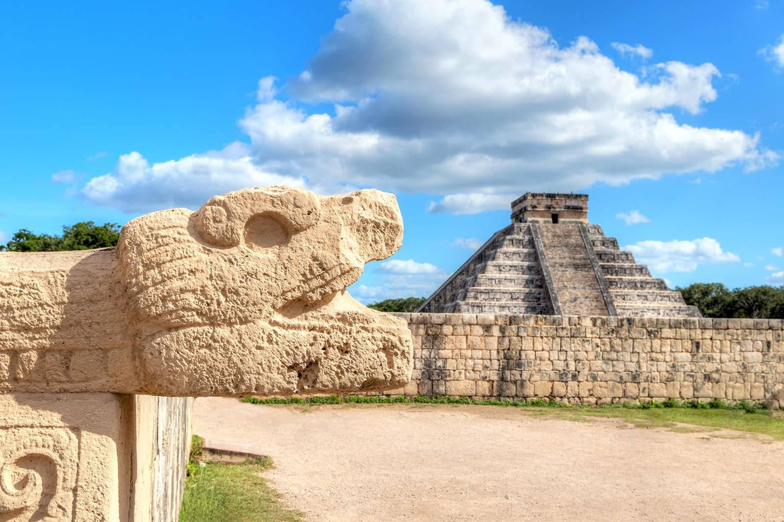 Maya-snake Head Chichen Itza