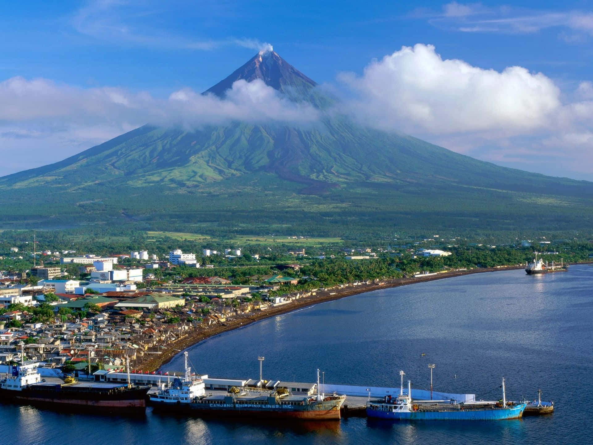 Mayon Volcano Philippines Background