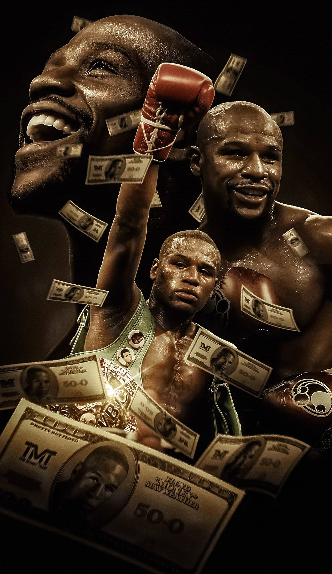 Mayweather In A Cool Boxing Pose Background