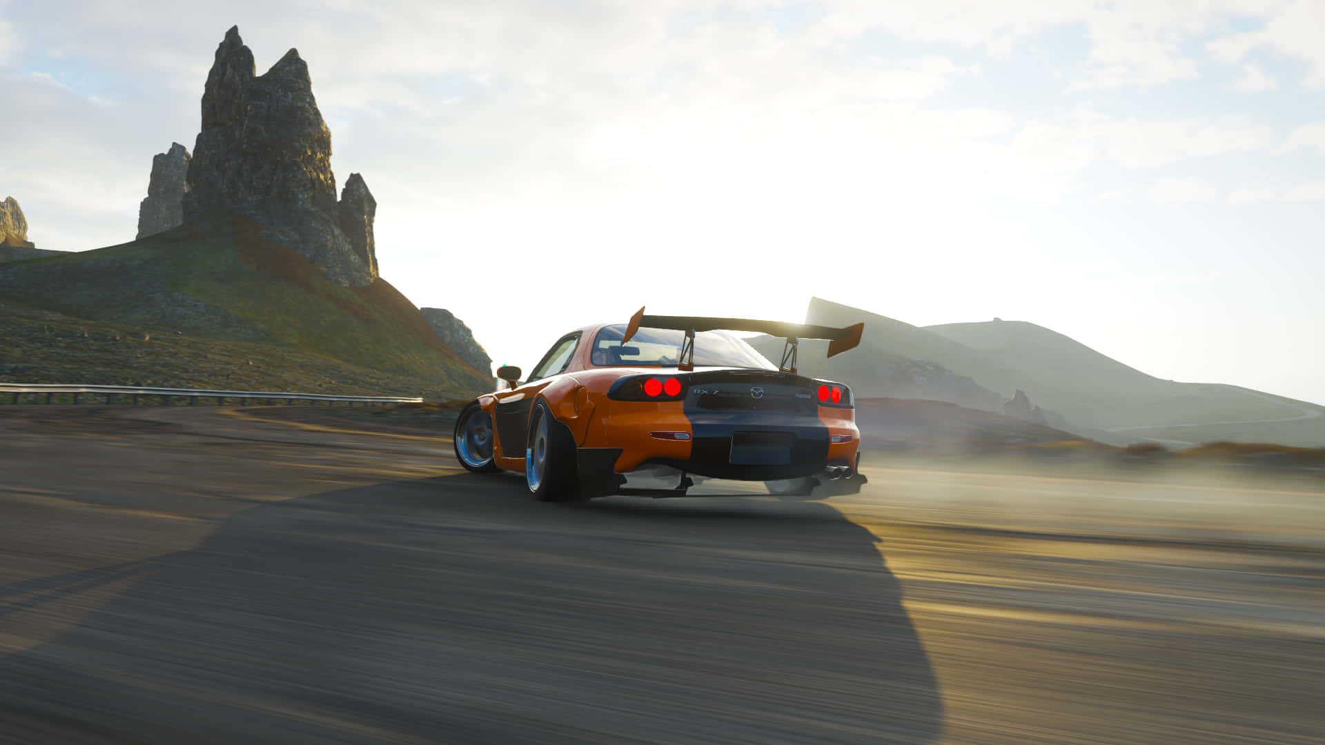 Mazda_ R X7_ Drift_ Mountain_ Road.jpg Background