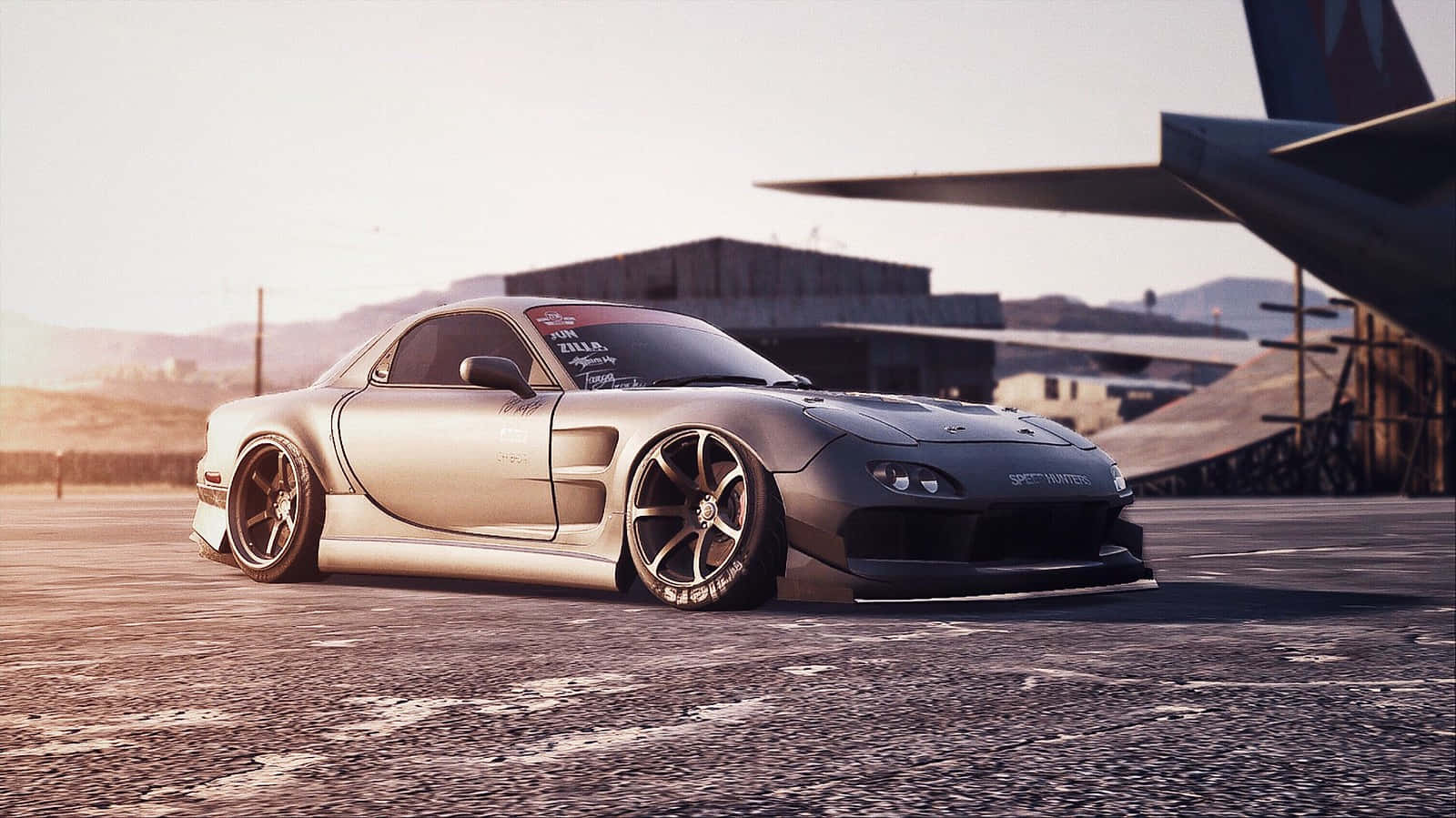 Mazda R X7 Sunset Drift Background