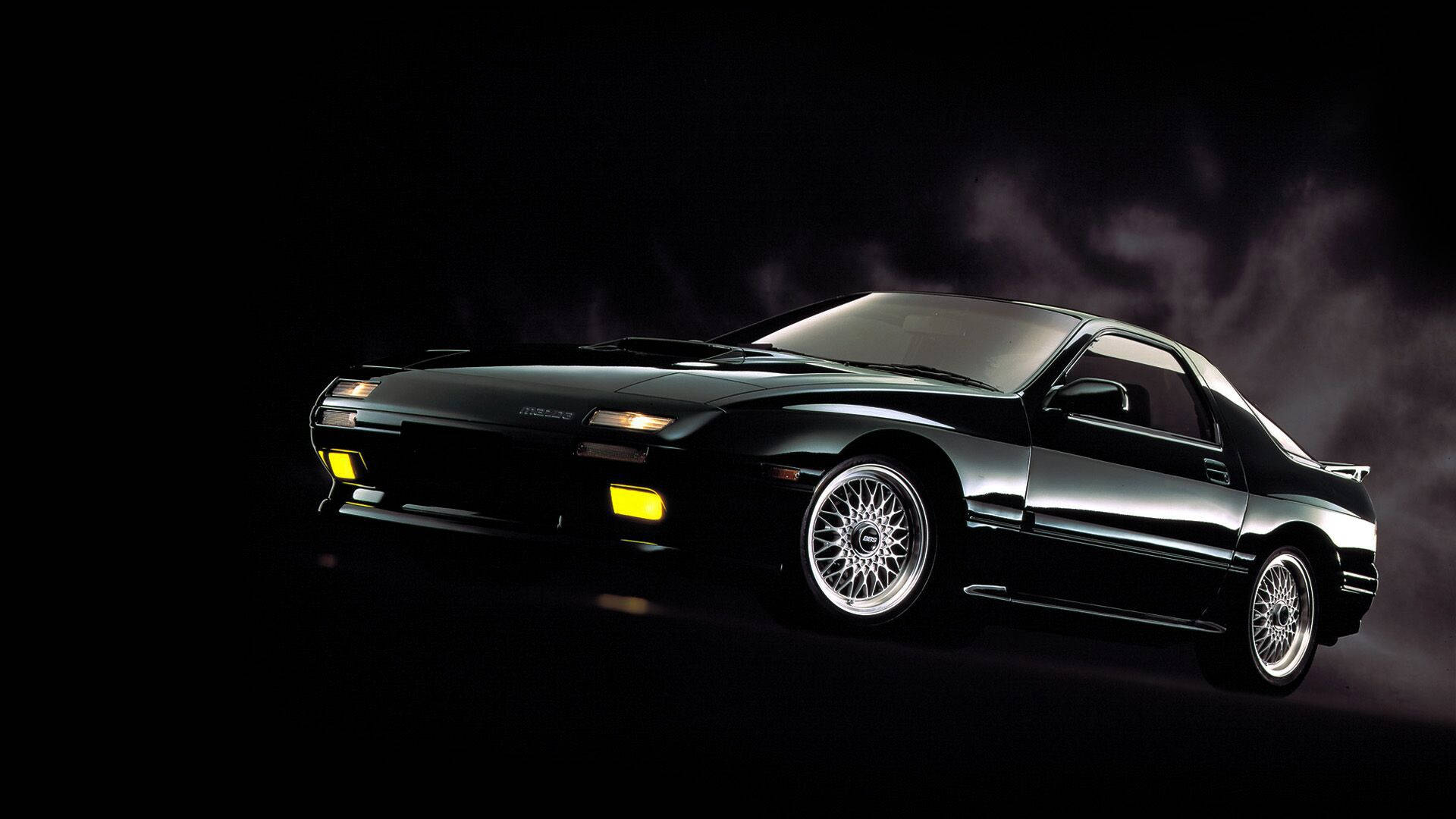 Mazda Rx-7 Black Aesthetic Background