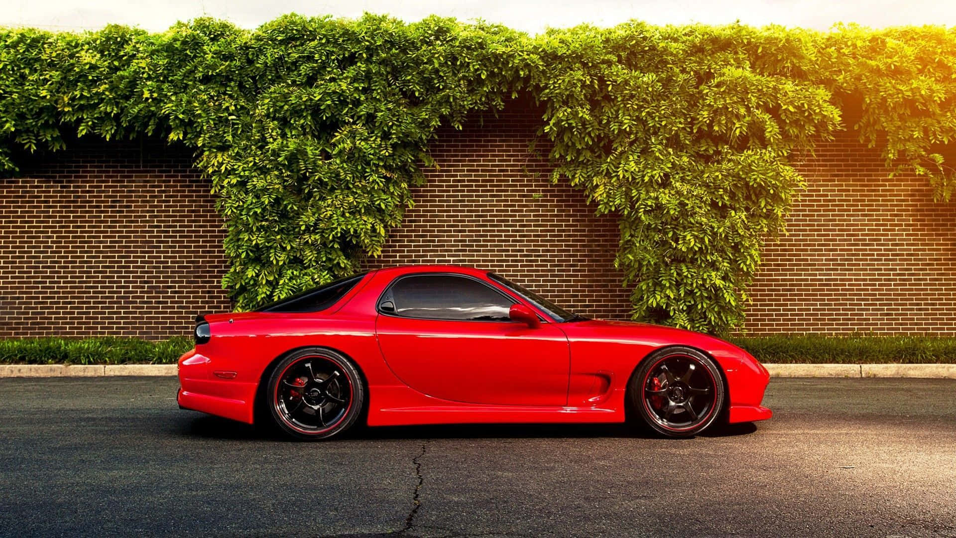 Mazda Rx7 Fc Classic Code In Red Background