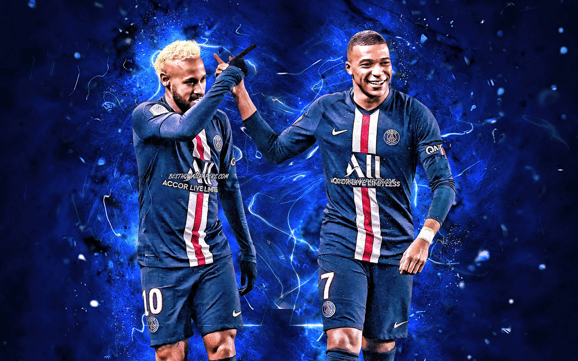 Mbappe And Neymar Jr. Background