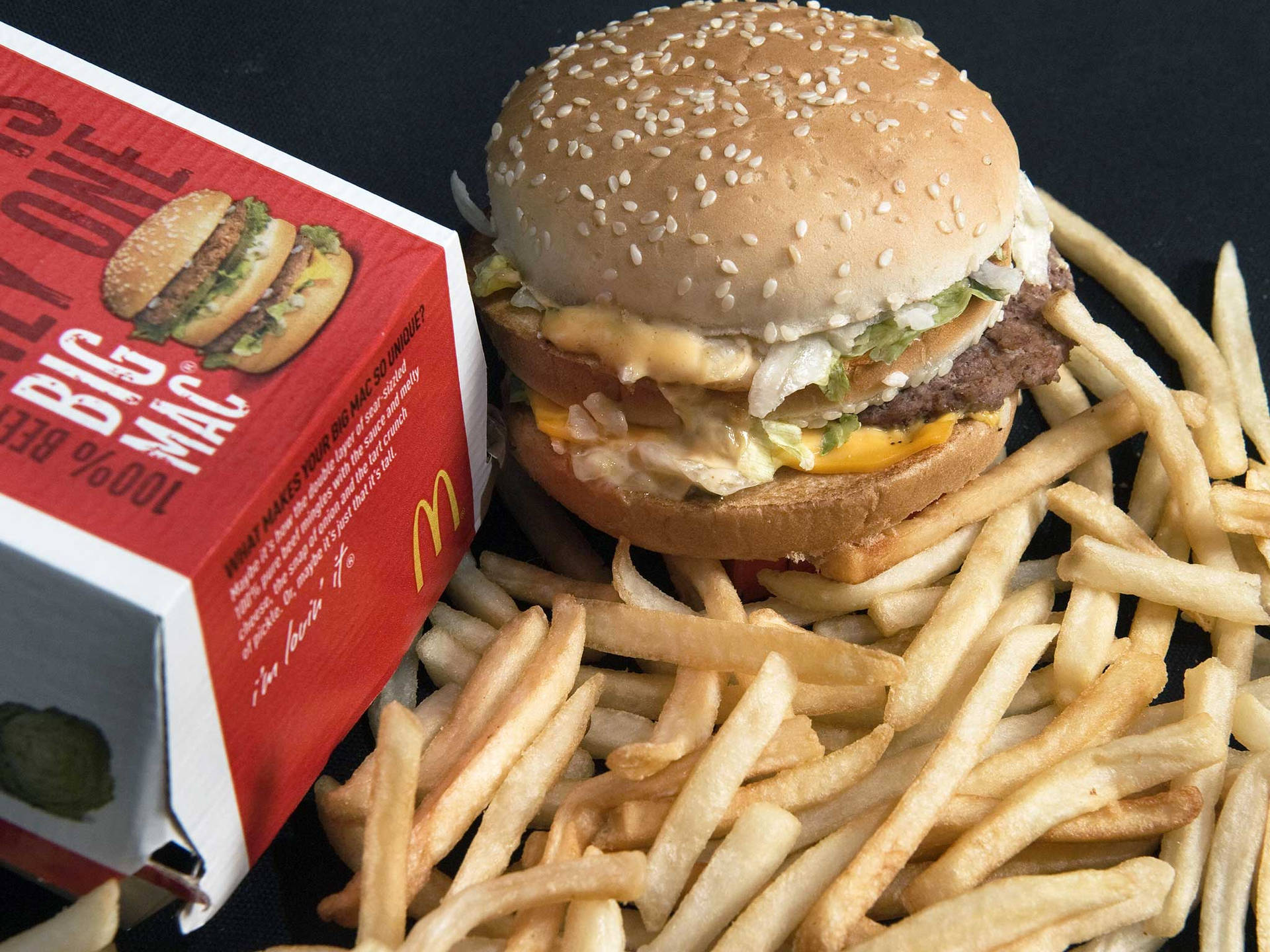 Mcdonald's Burger Meal Background
