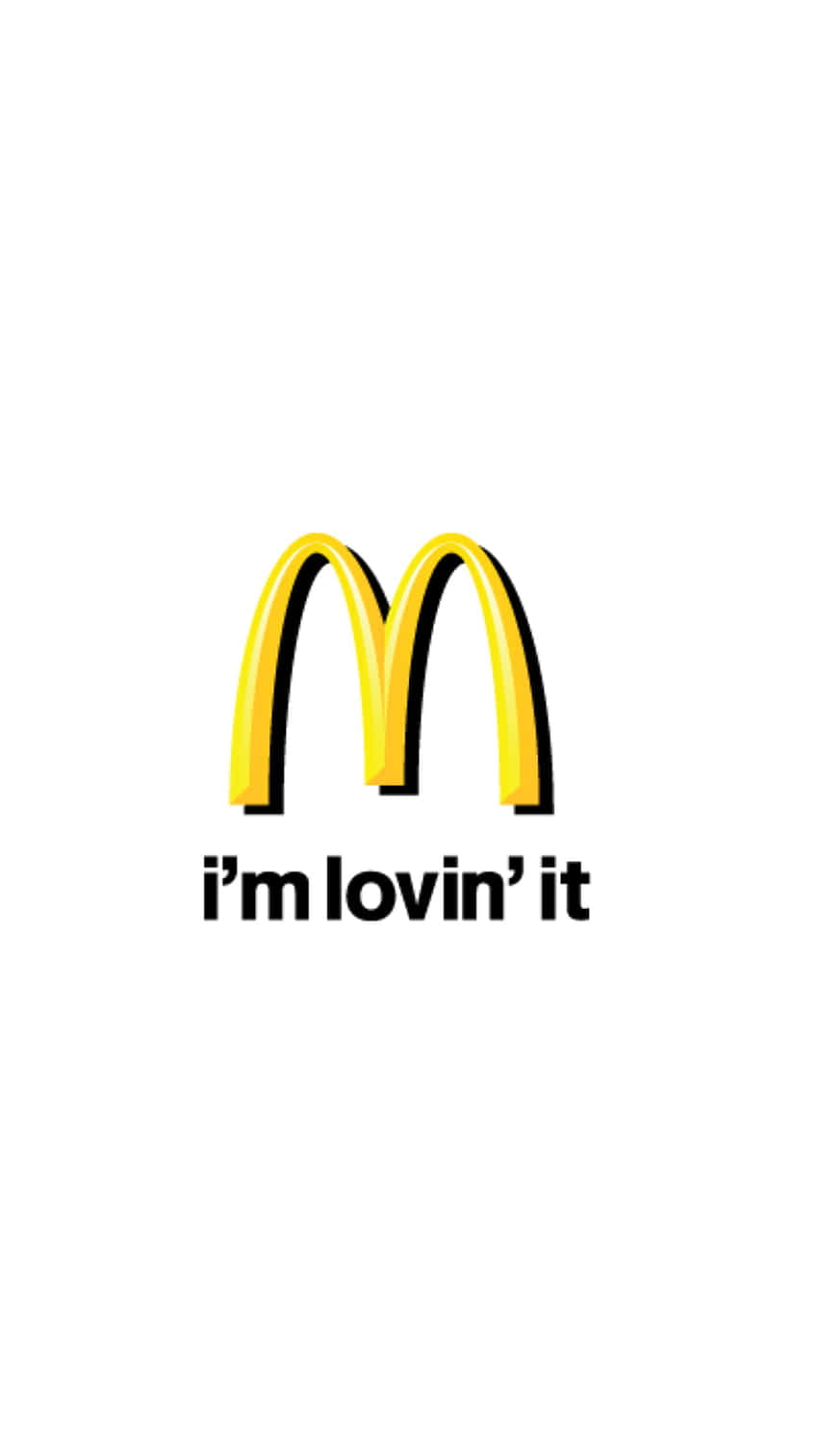 Mcdonald's Logo With The Words I'm Loving It Background