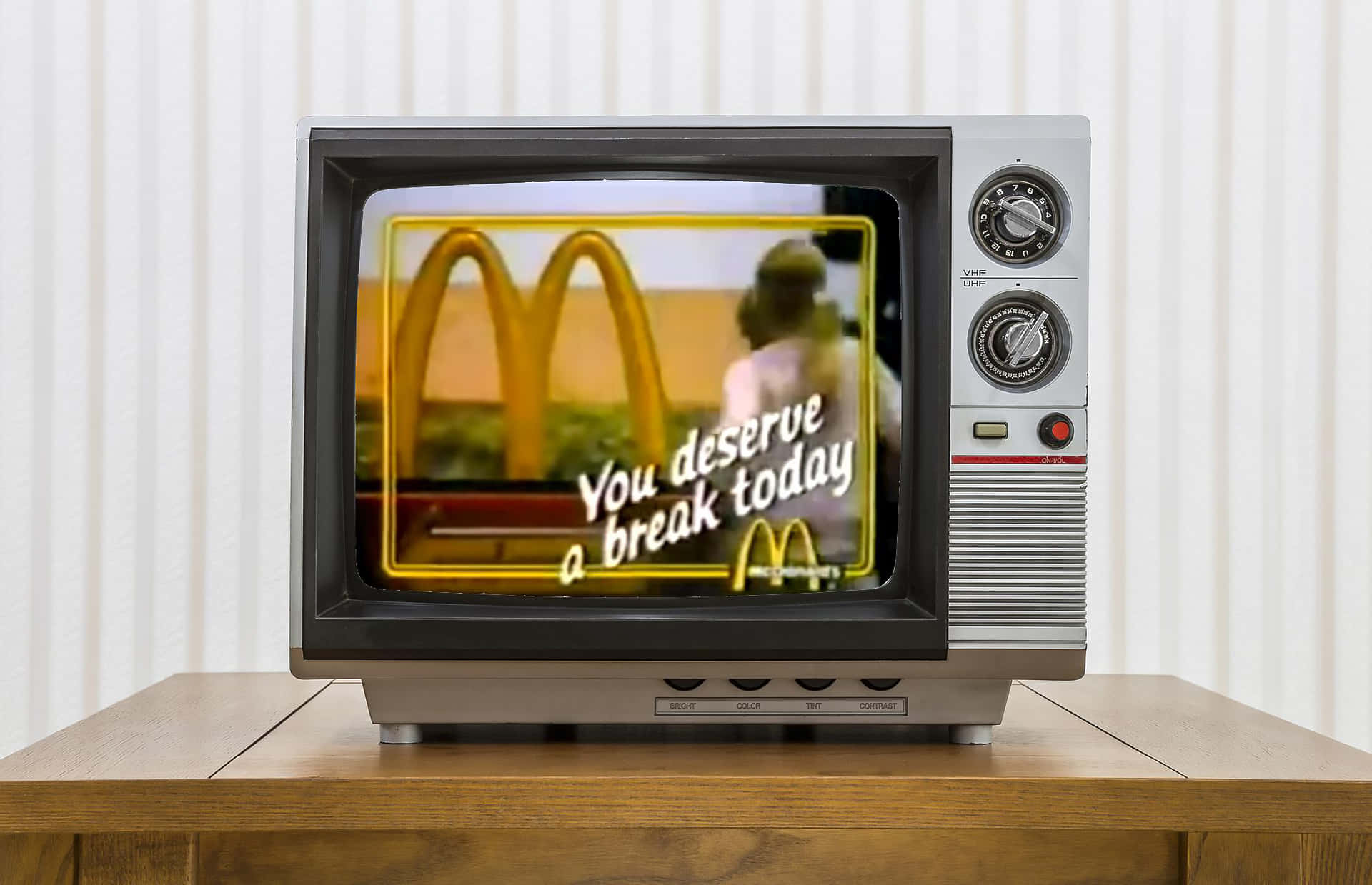 Mcdonald’s Commercial On Vintage Tv