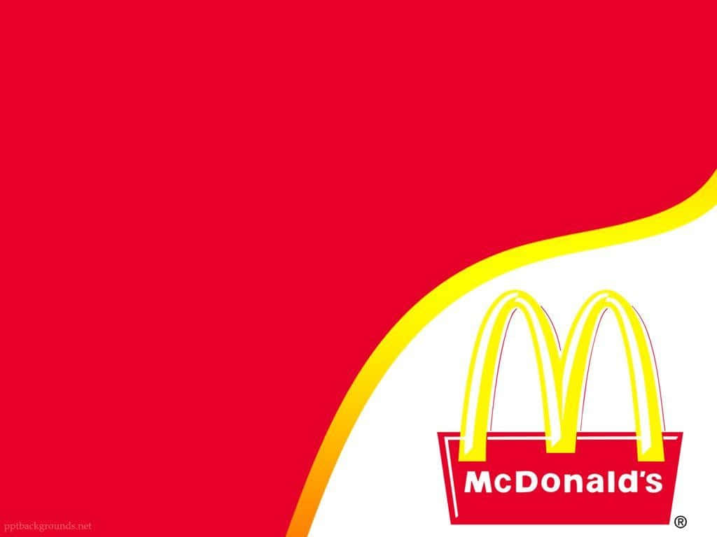 Mcdonalds Logo On A Red Background Background