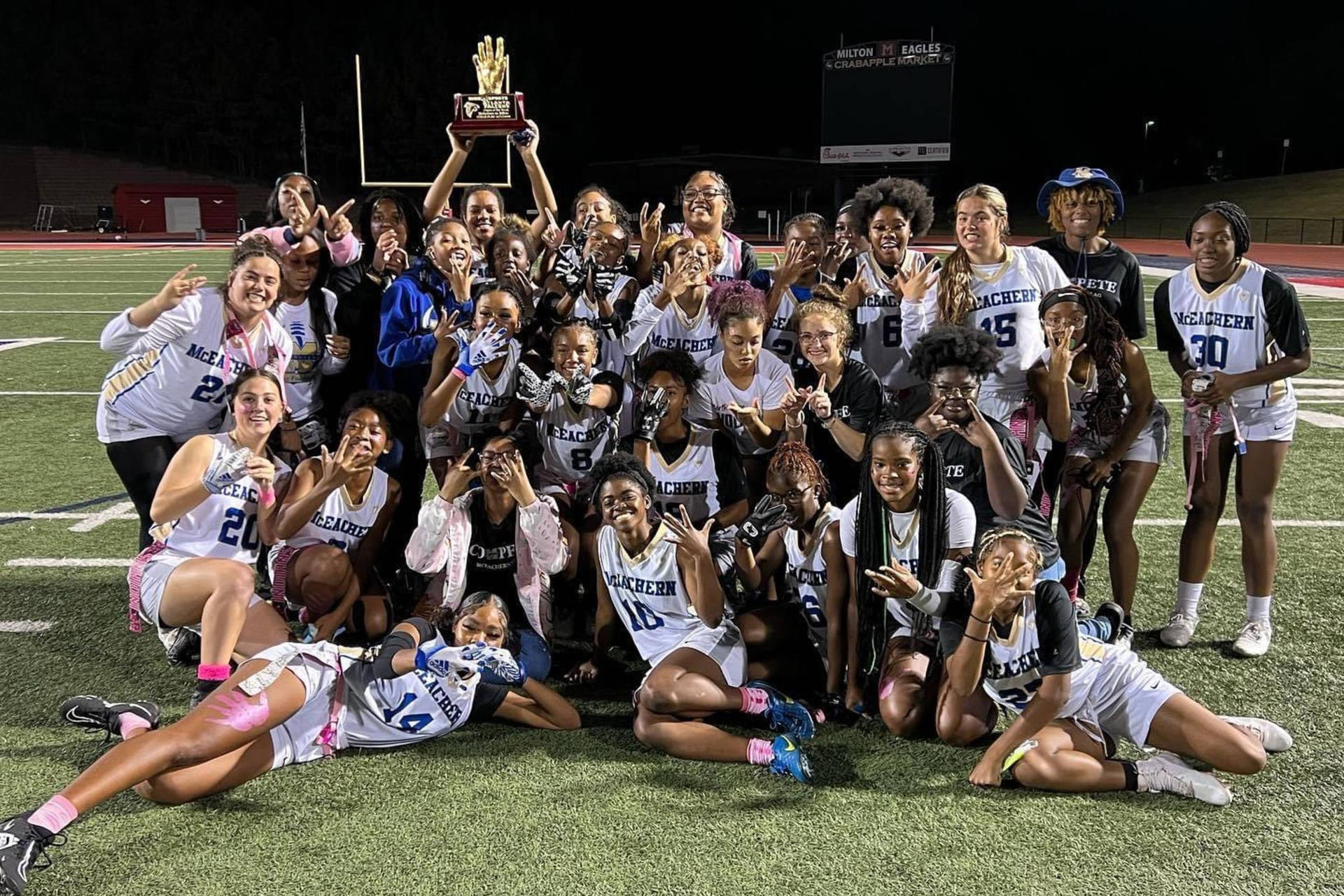 Mceachern High School Varsity Flag Football Background