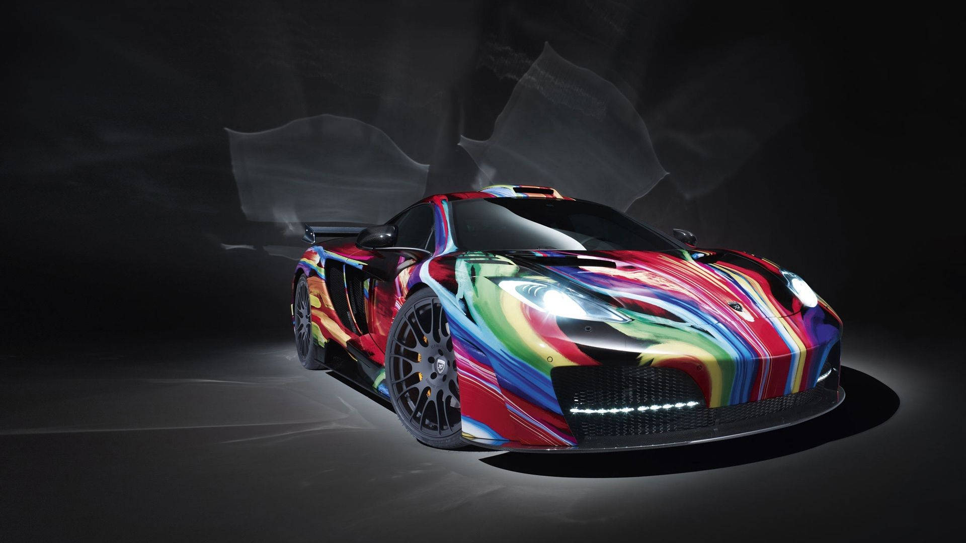Mclaren Colorful Super Car Background