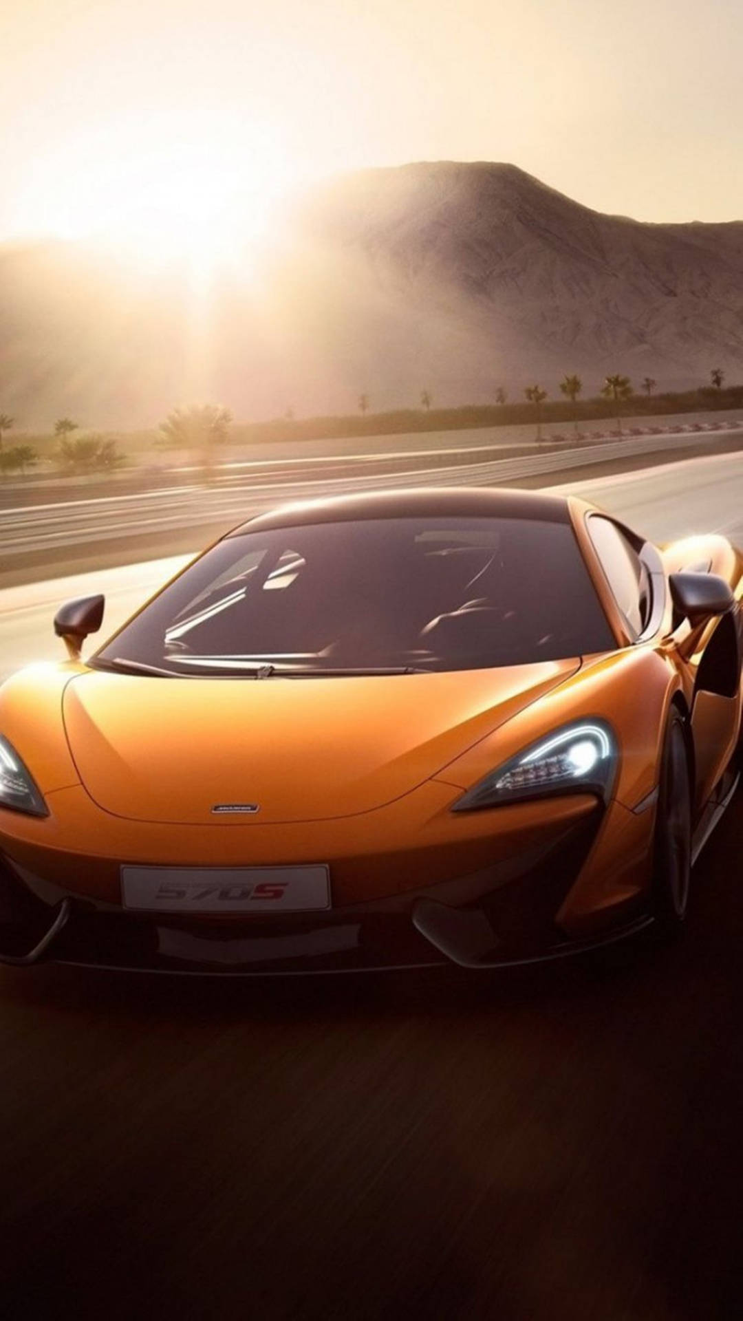 Mclaren Iphone Orange 570s Model Background