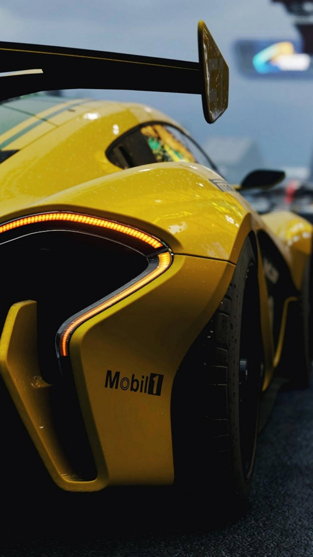 Mclaren Iphone P1 Gtr Yellow Background