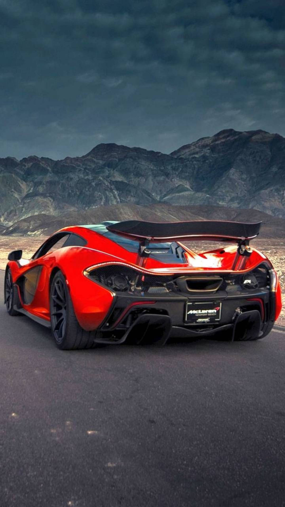 Mclaren Iphone P1 Red Variant Background