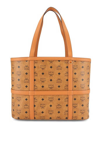 Mcm Delmy Visetos Shopper Bag