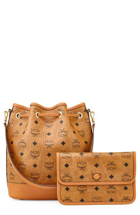 Mcm Drawstring Small Pouch Bag