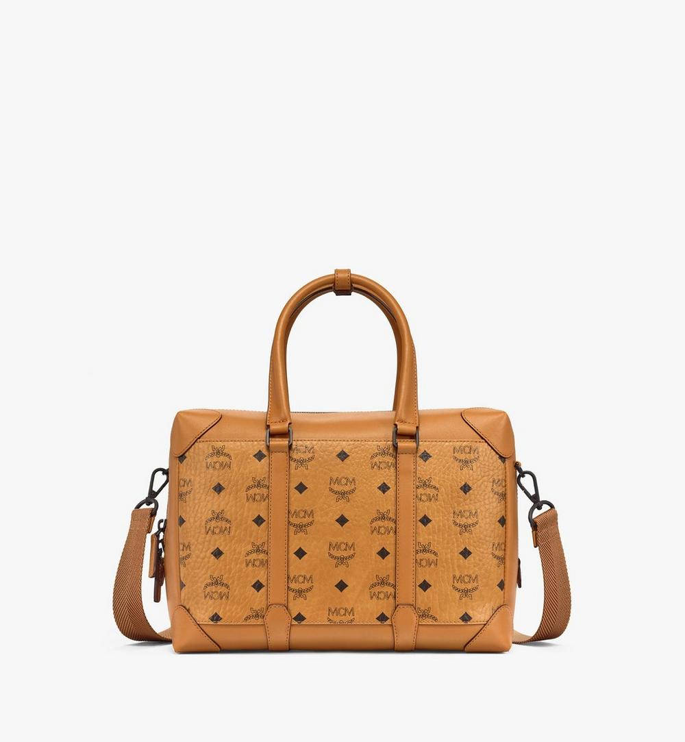 Mcm Klassic Tote Cognac Bag