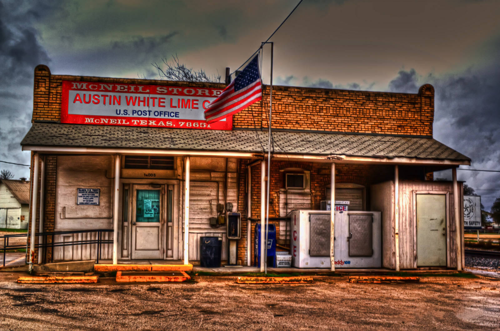 Mcneil Texas Post Office Background