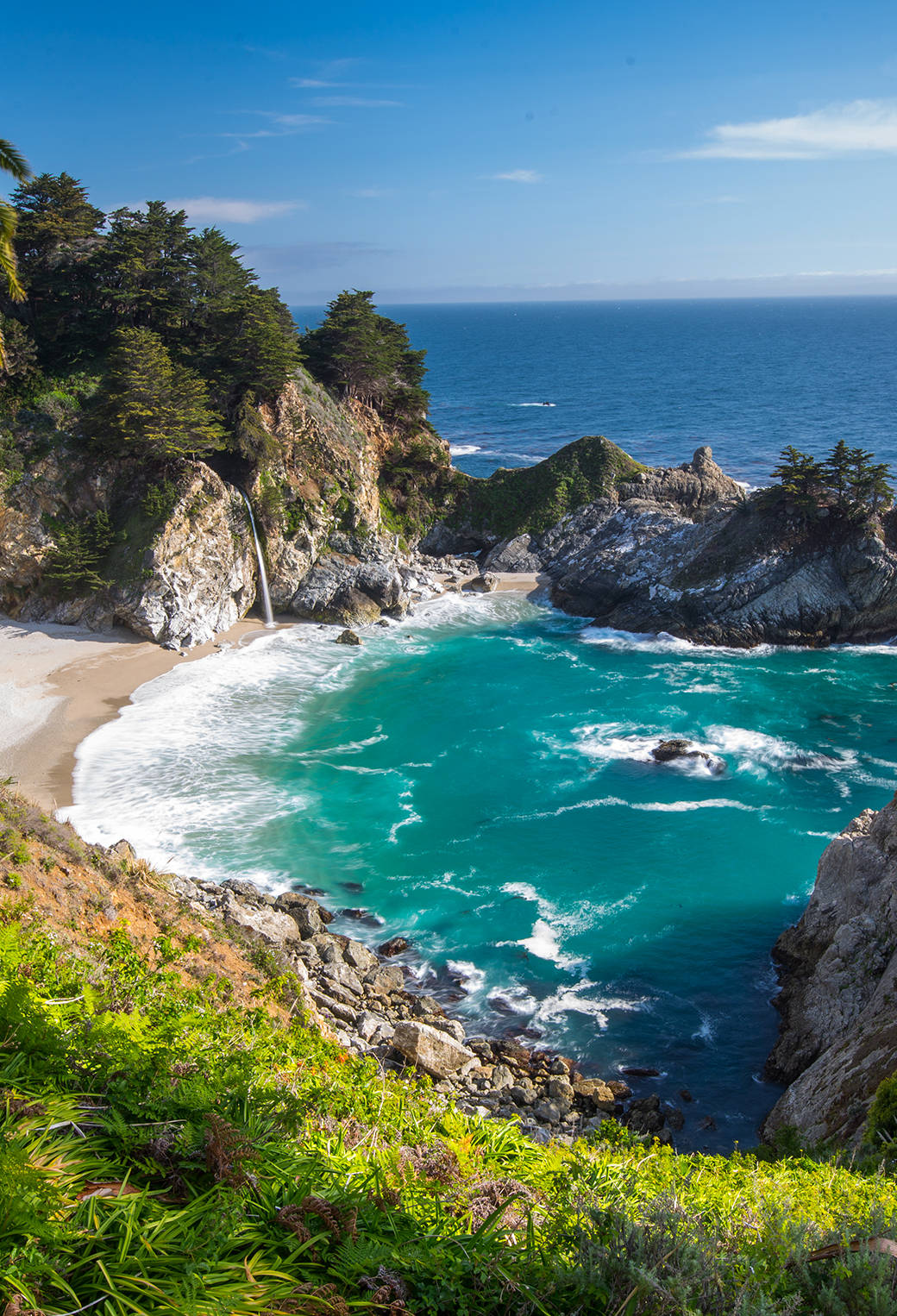 Mcway Falls Big Sur Iphone California Background