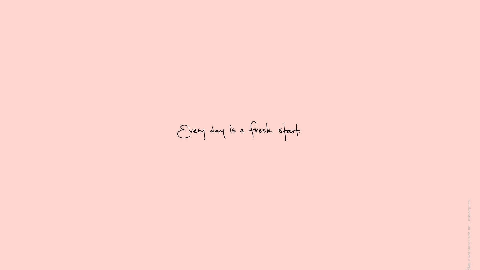 Meaningful Quote In Pink Aesthetic Background