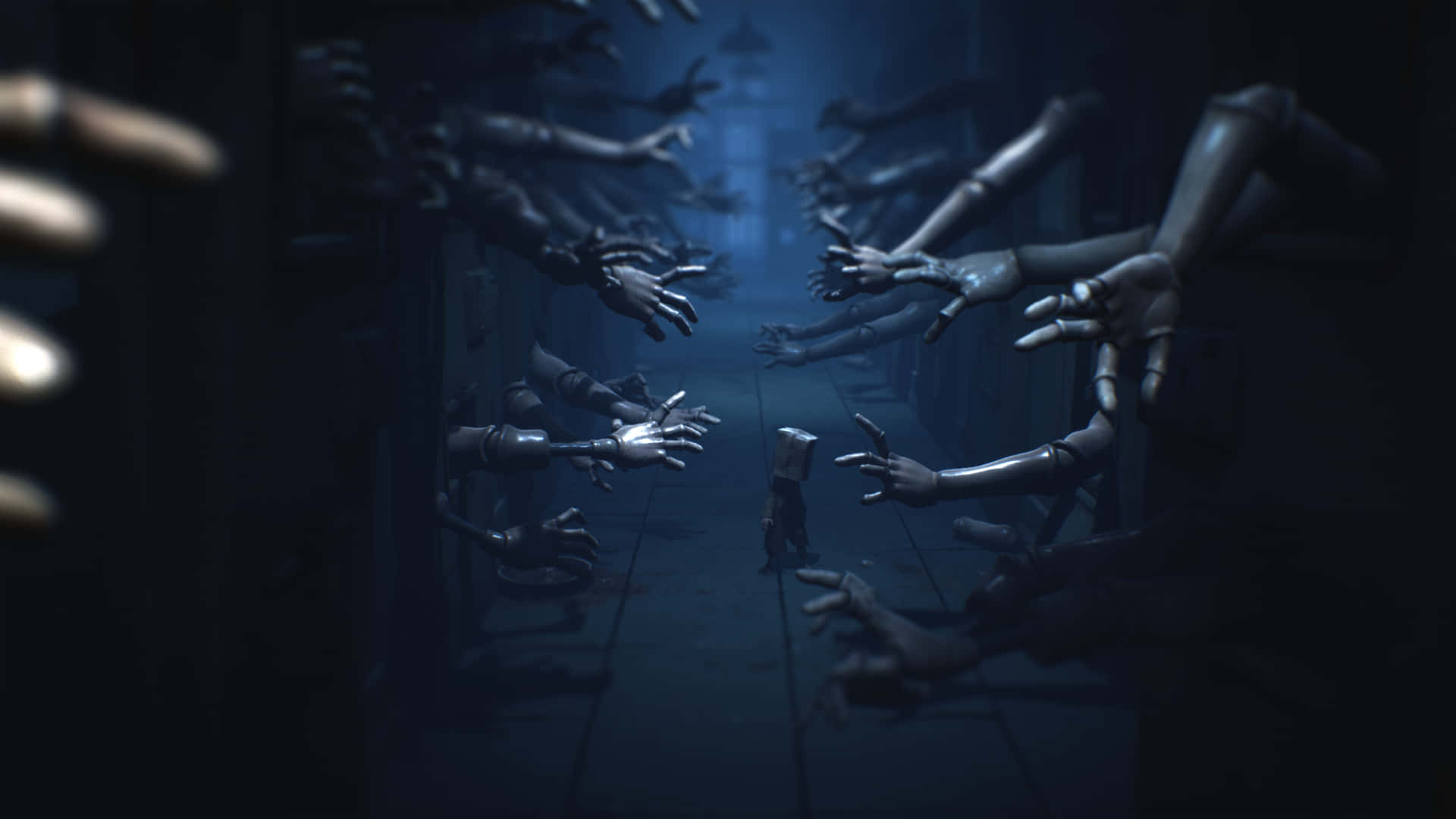 Mechanical Hands In Little Nightmares 4k Background