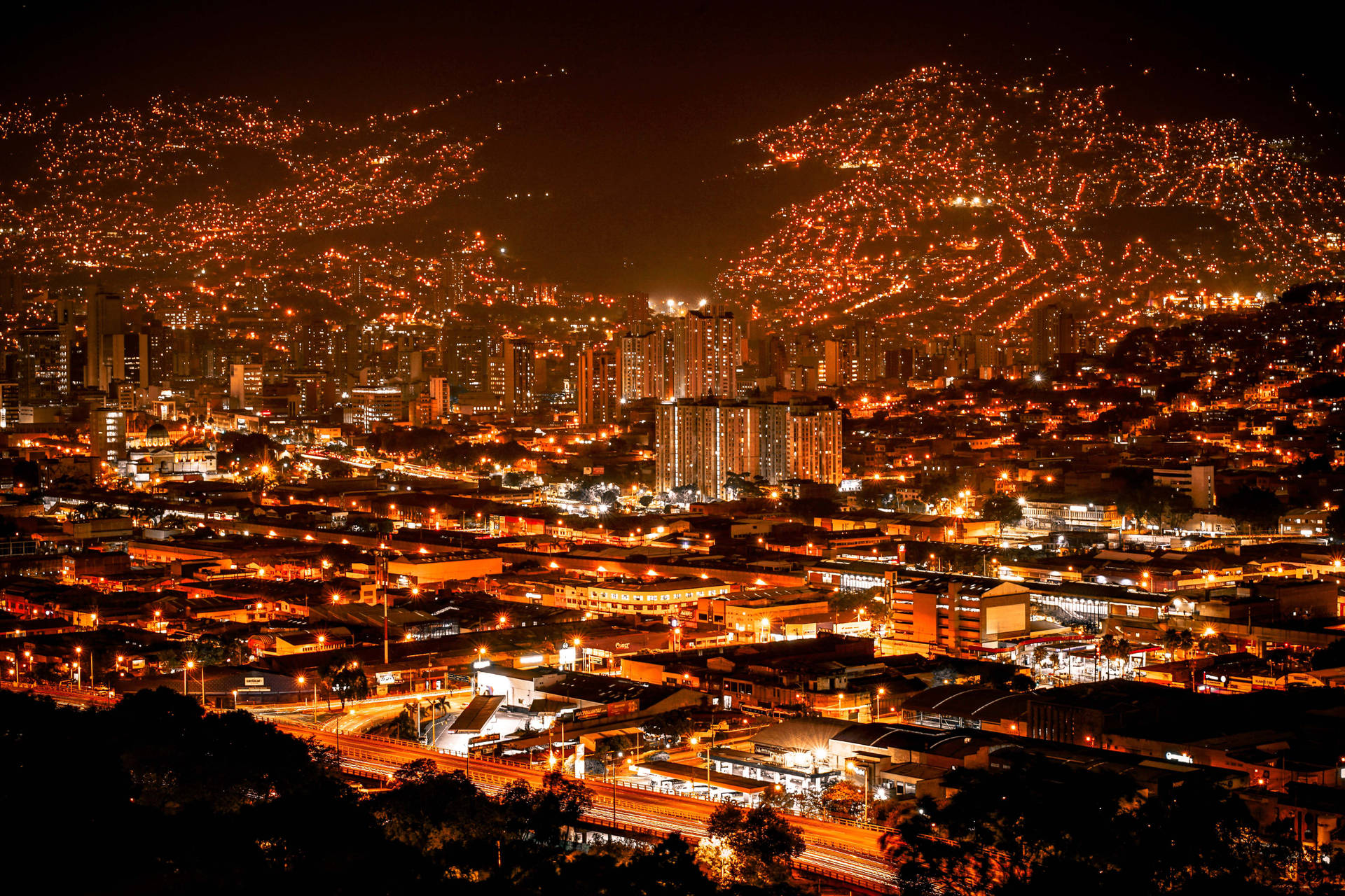 Medellin City Skyline