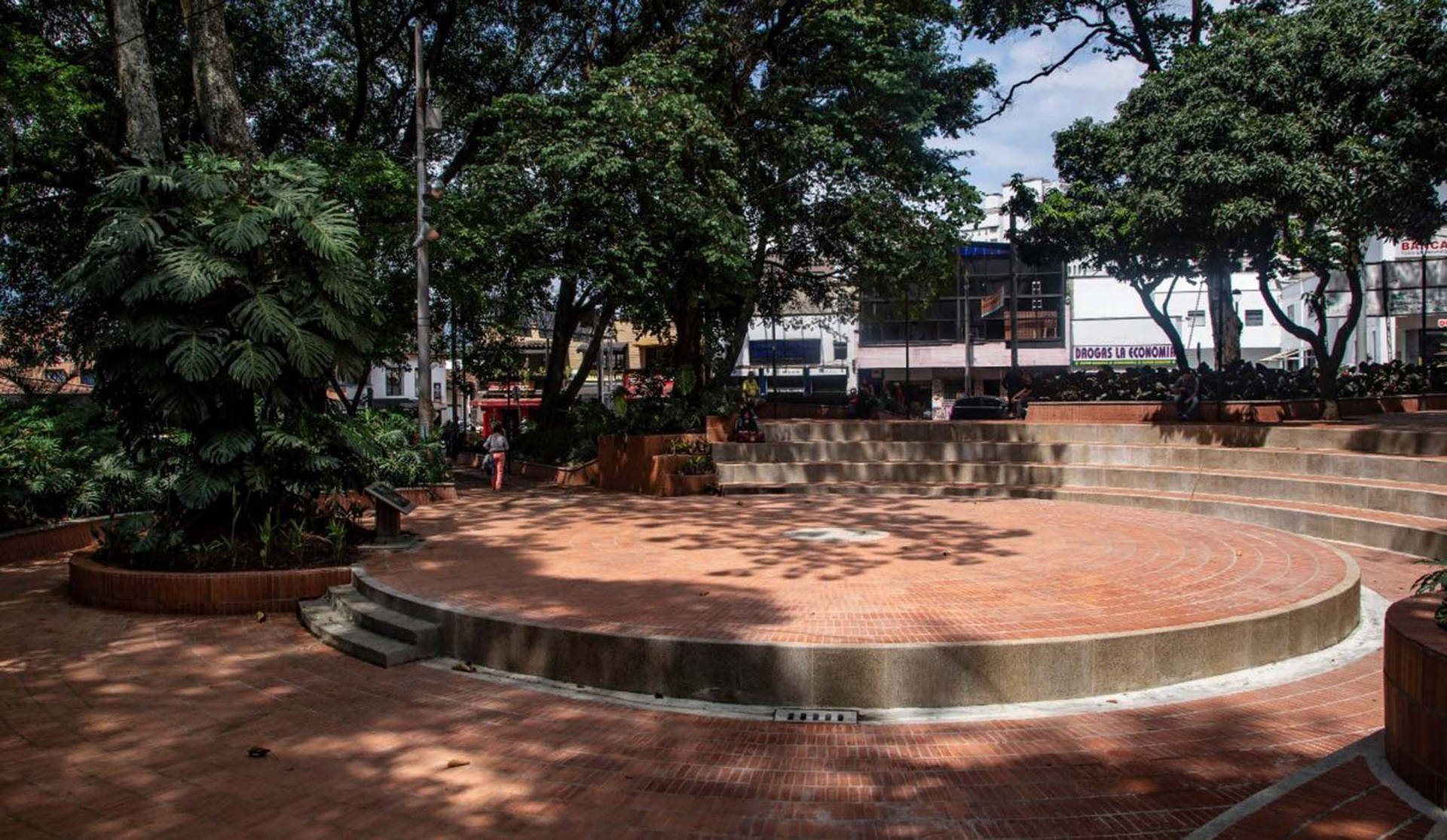 Medellin El Poblado Square Background