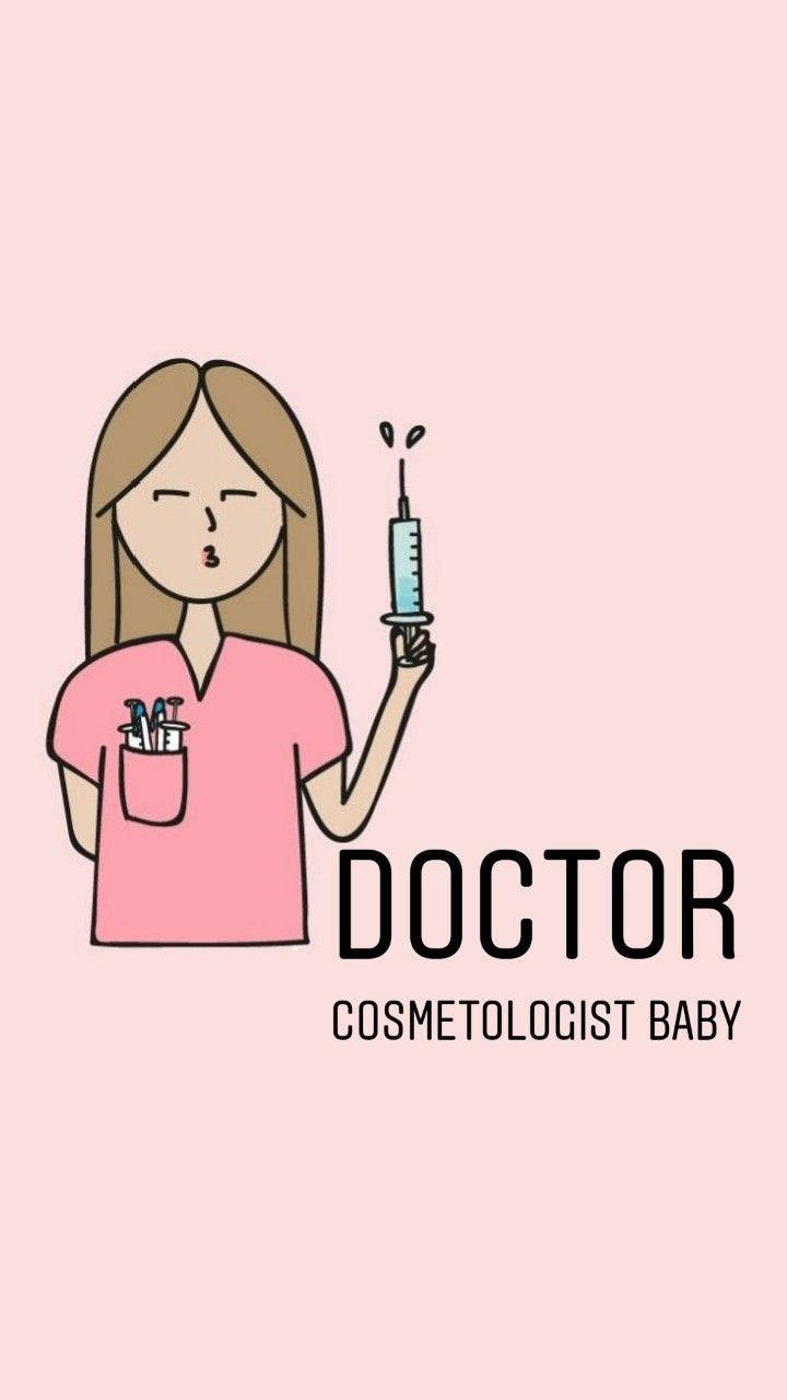 Medical Motivation Doctor Cosmetologist Baby Background