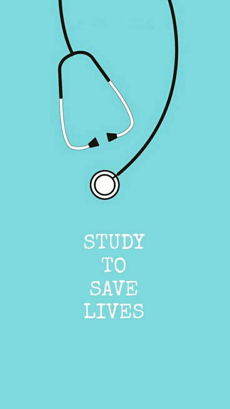 Medical Motivation Poster Study Save Lives Background