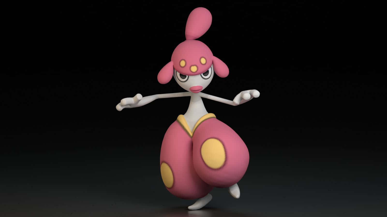 Medicham On Toes Background