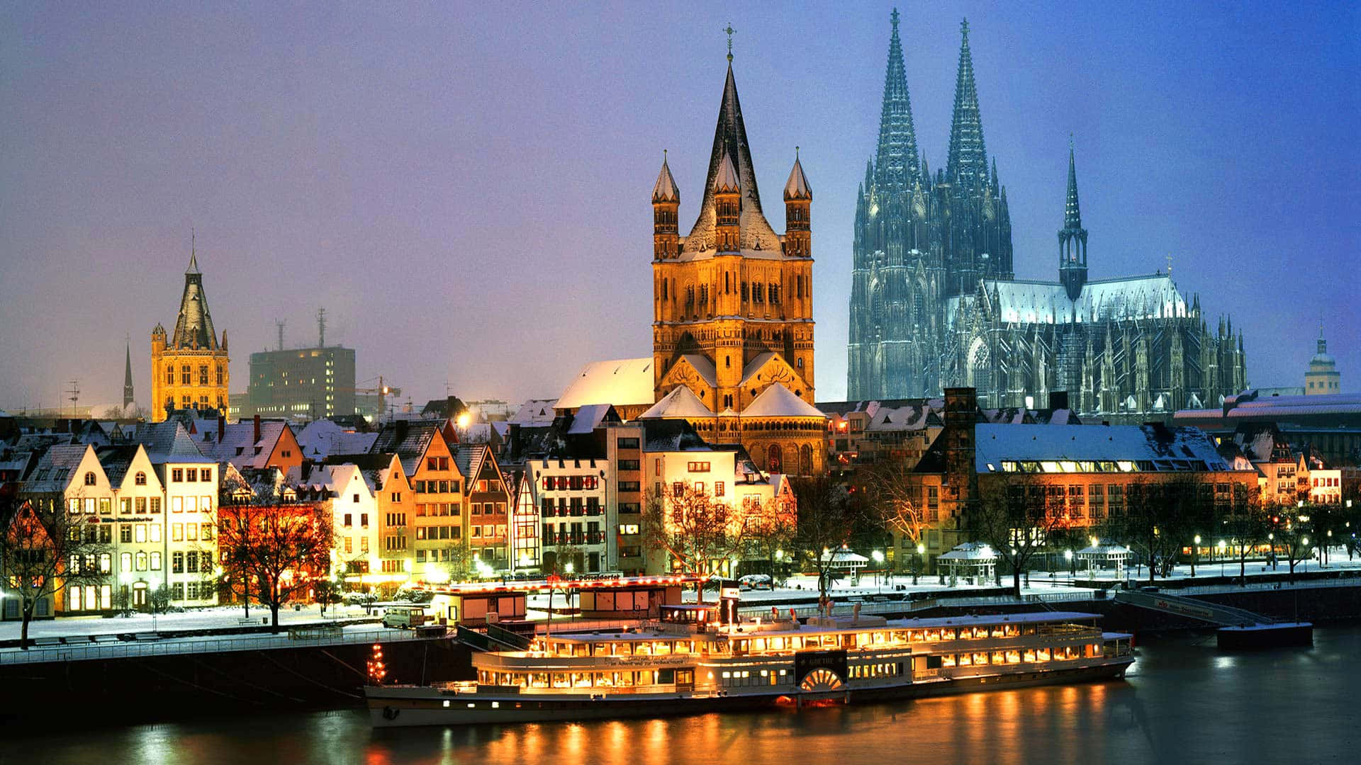 Medieval Cologne Cathedral Background