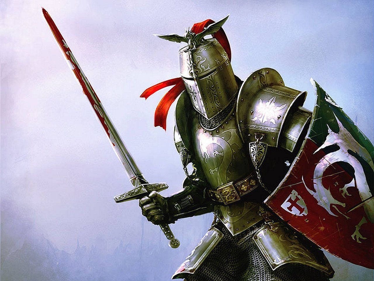 Medieval Knight Fantasy Art Background