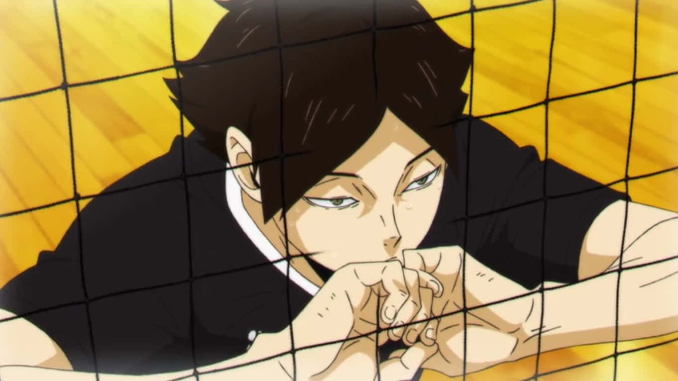 Meditating Handsome Suna Rintarou Overhead Angle Background