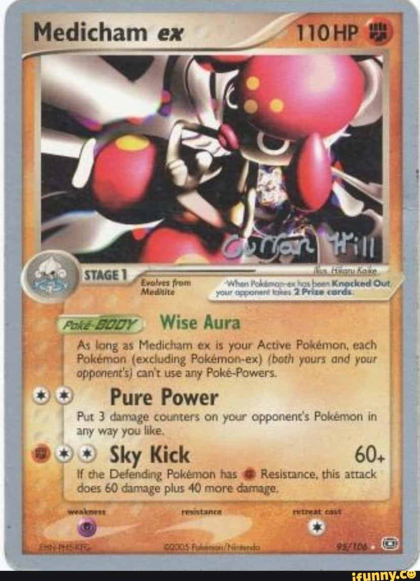 Meditite Evolved Medicham Card