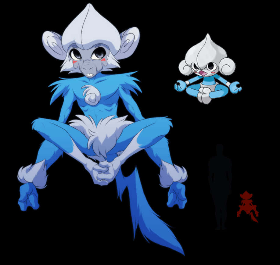 Meditite Monkey Drawing Background