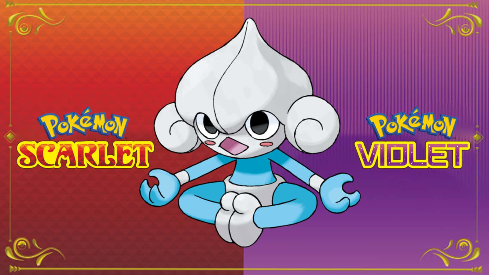 Meditite Pokemon Scarlet Violet Background