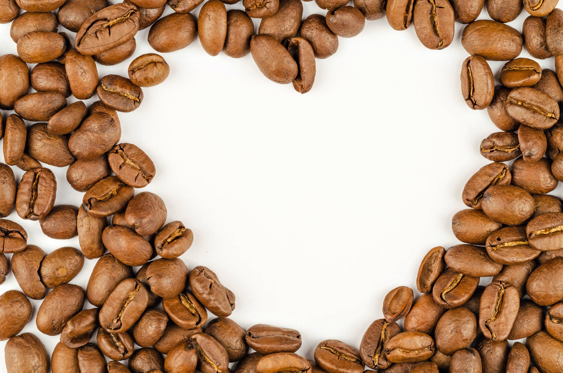 Medium Roast Coffee Beans Heart