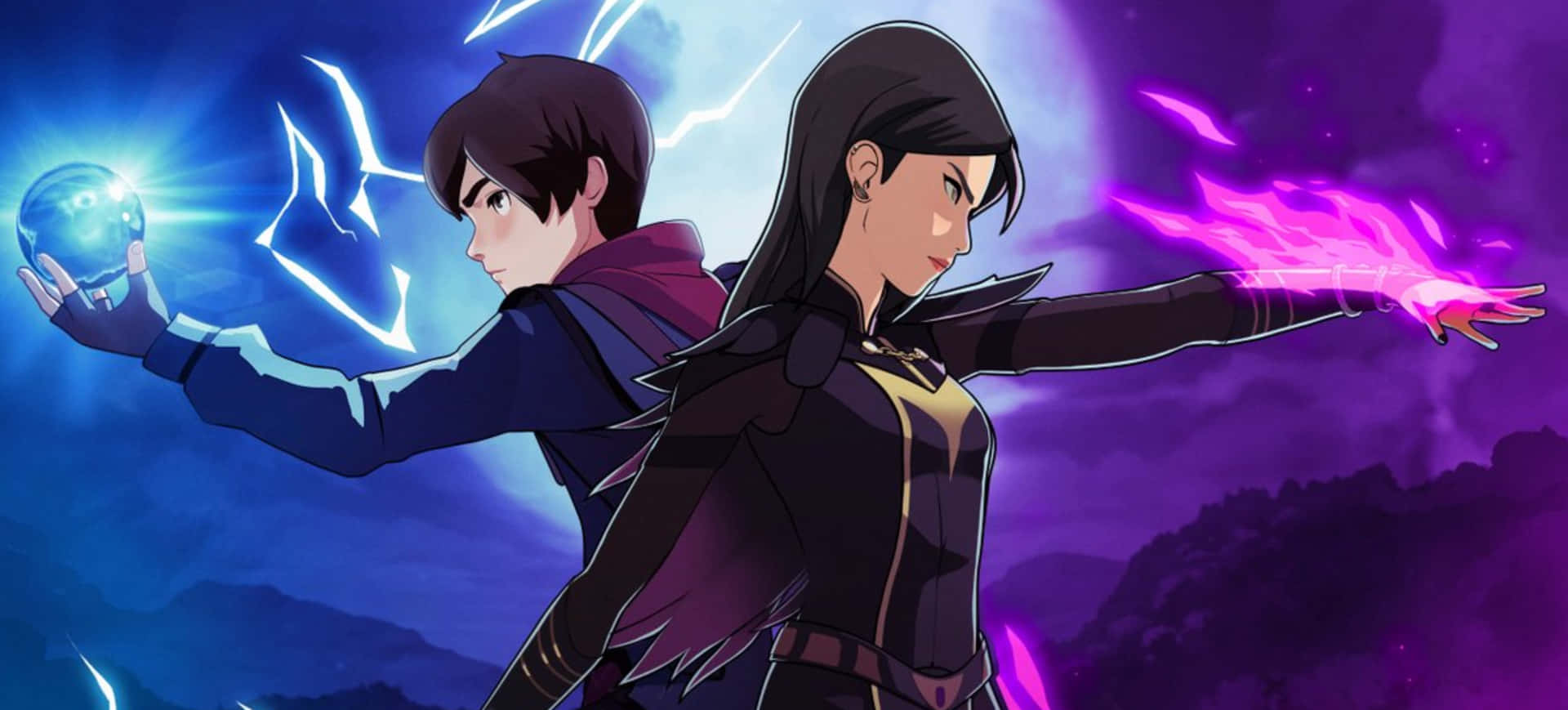 Meet Callum And His Friends As They Embark On An Epic Quest To Save The Dragon Prince Background