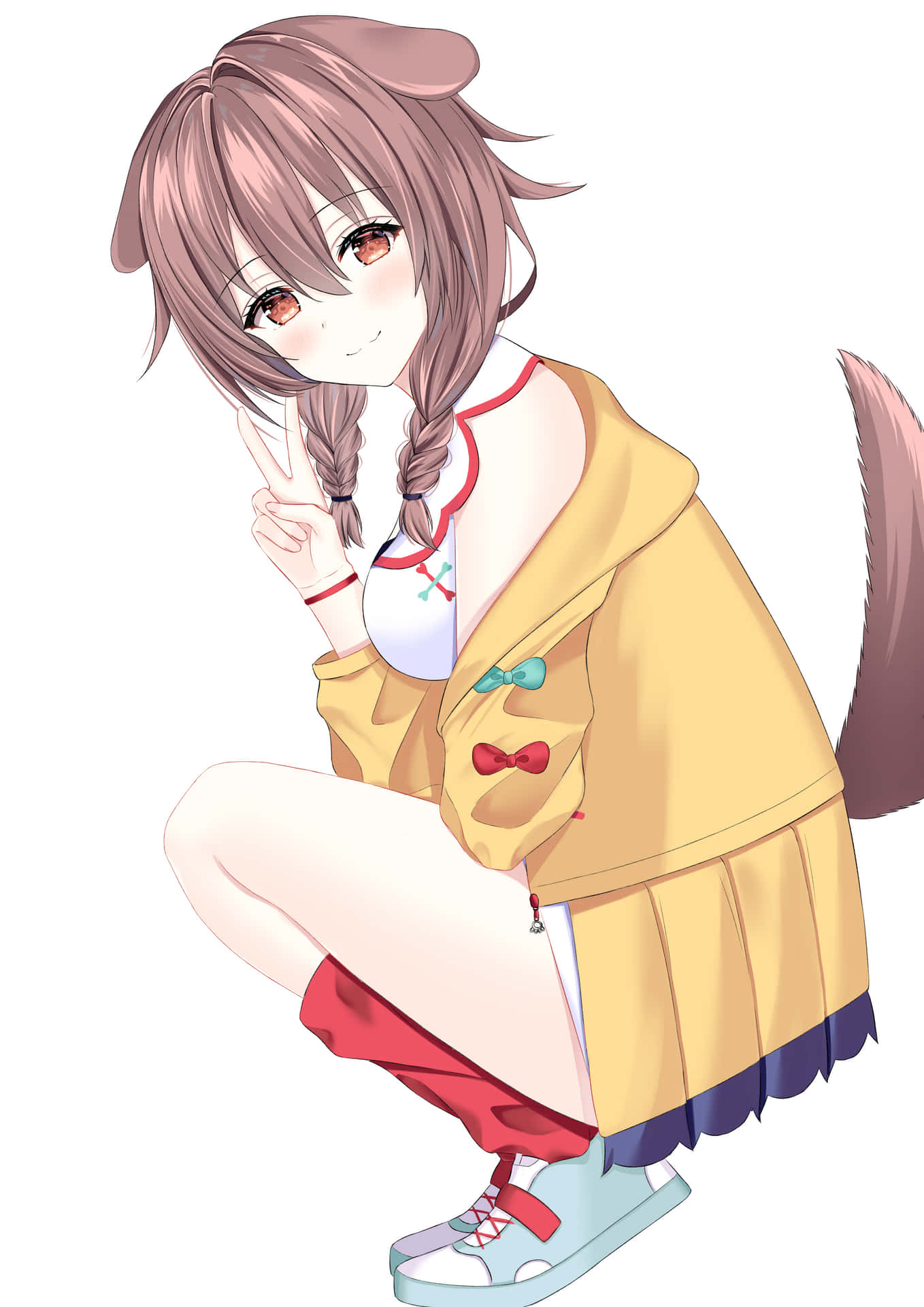 Meet Inugami Korone, The Cute Chibi Virtual Youtuber From Japan. Background
