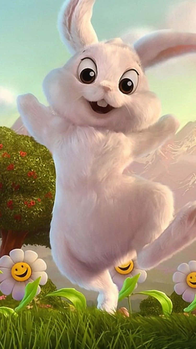 Meet Kawaii Bunny - The Cheerful, Adorable Comfort Background