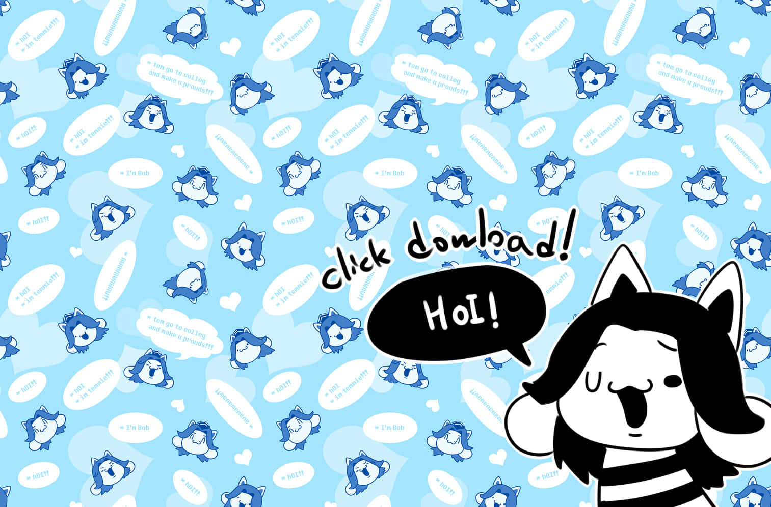 Meet Temmie, Resident Of Undertale Background
